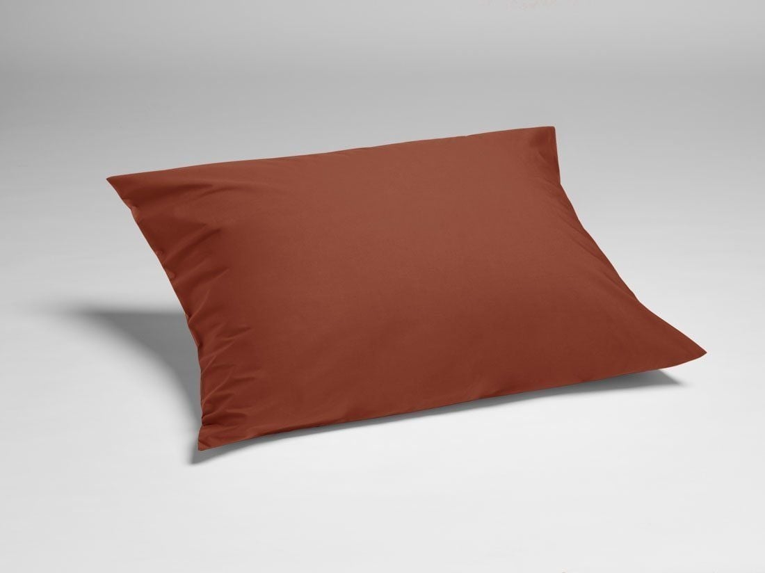 Örngott percale rusty red