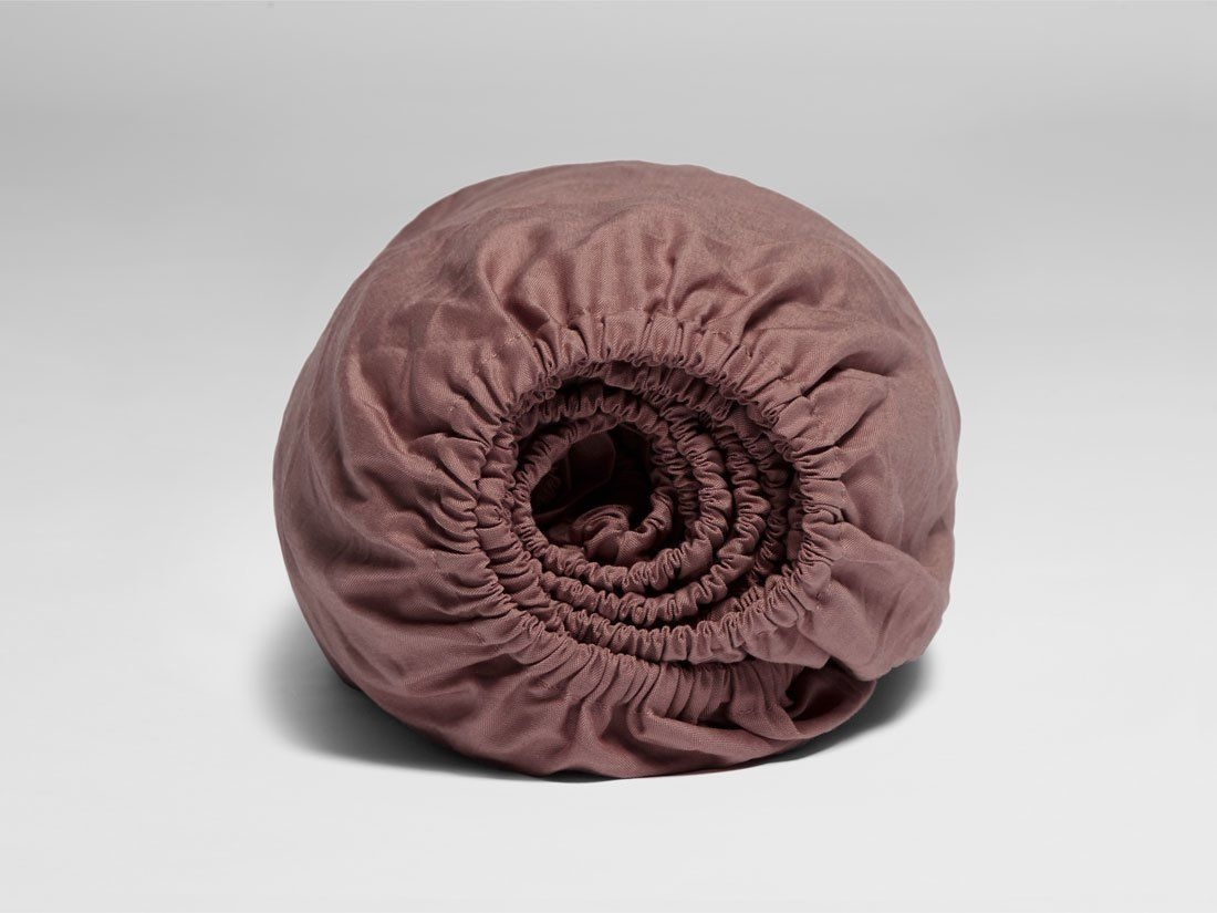 Dra-på-lakan bomull TENCEL™ blush rose