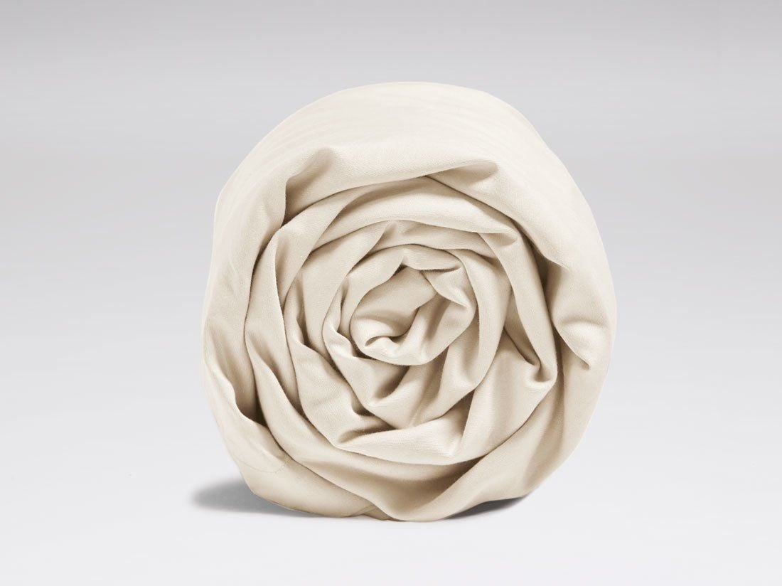 Lakan bomullssatin natural