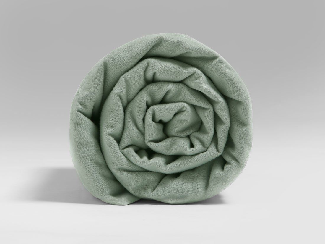 Lakan flanell pale green