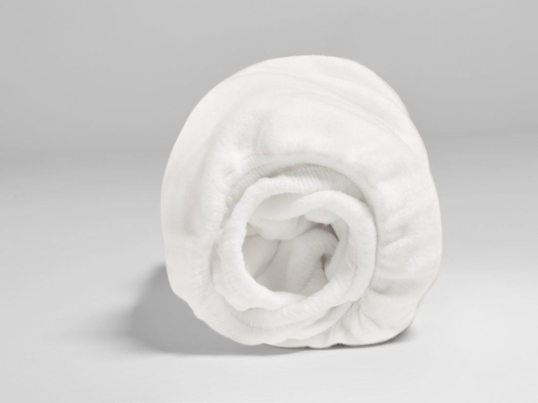 Madrasskydd bomull för barn pure white 60x120x15