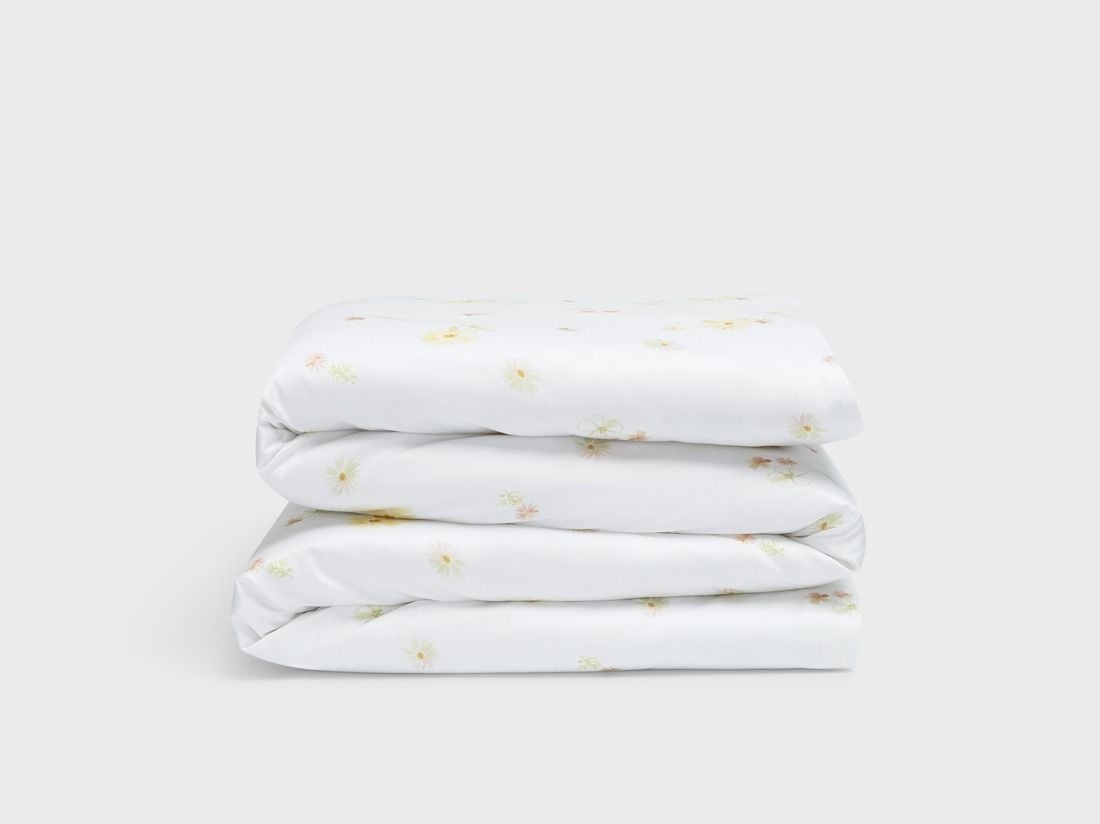 Påslakan för barn bomullssatin flower valley