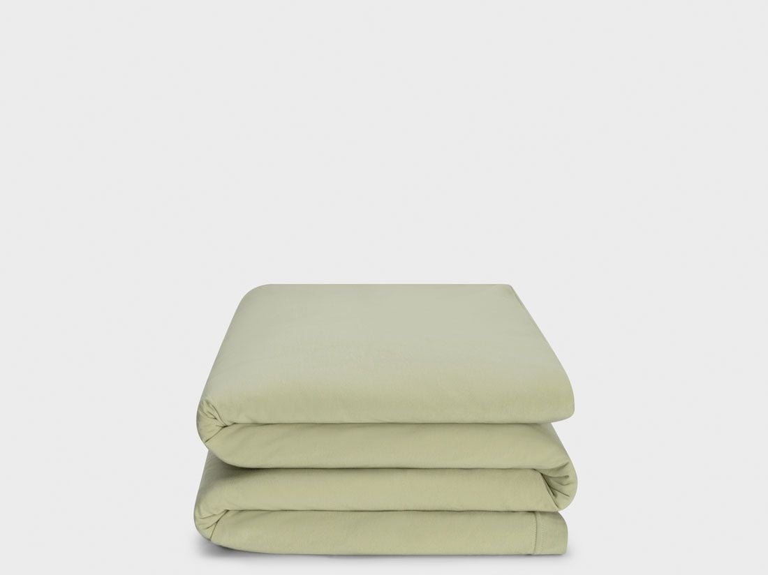 Påslakan för barn jersey pistachio green