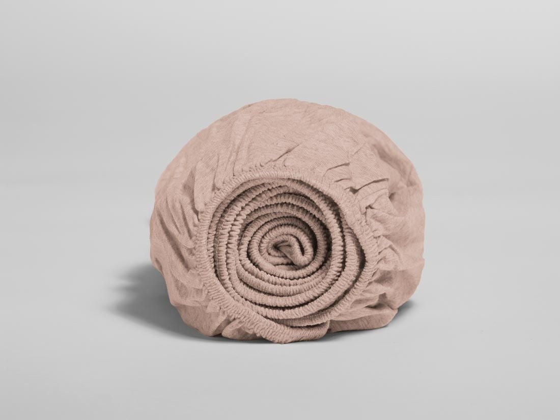 Dra på-lakan för barn jersey vintage rose