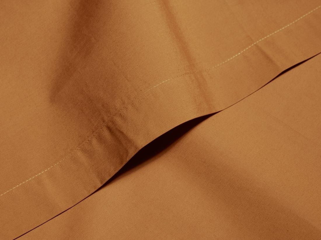 Barnlakan percale ochre yellow