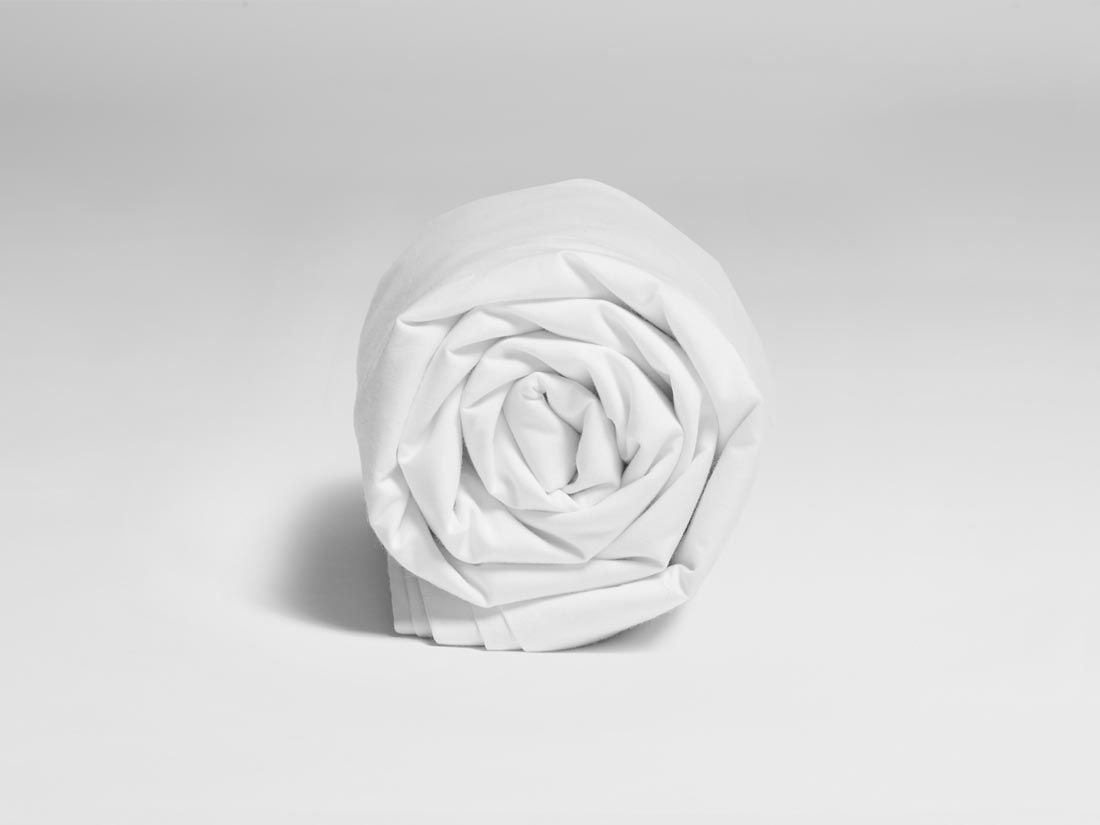 Barnlakan percale pure white