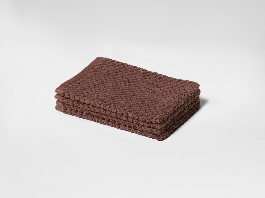 Tvättlappar dots mud rose 15x22 - 4 stycken