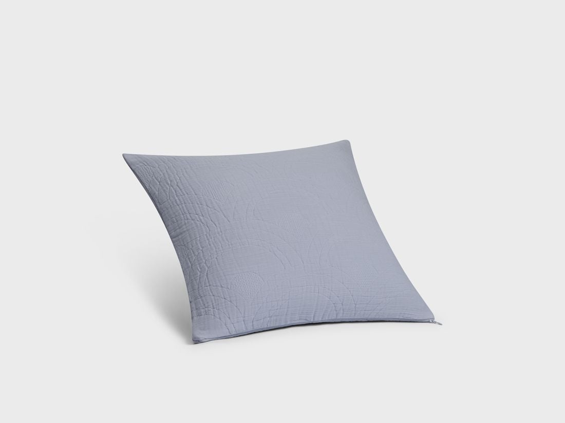 Kuddfodral bomullsmuslin arch lavender blue 50x50