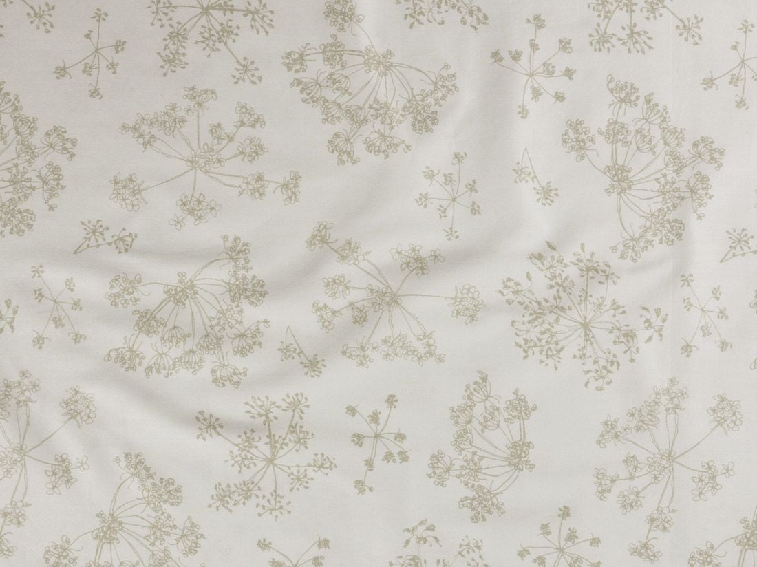 Dra på-lakan för barn bomullssatin natural bloom