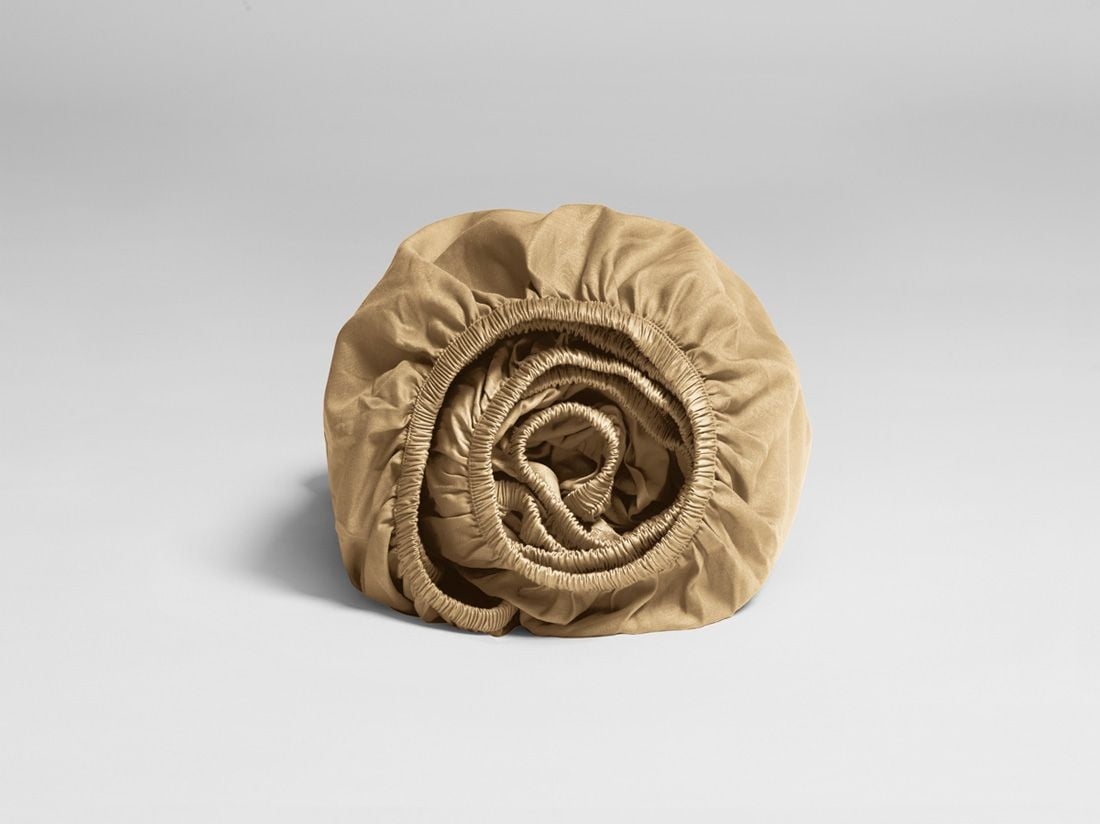 Dra-på-lakan bomullssatin honey