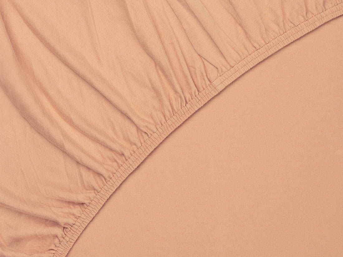 Dra på-lakan för barn jersey perfect peach