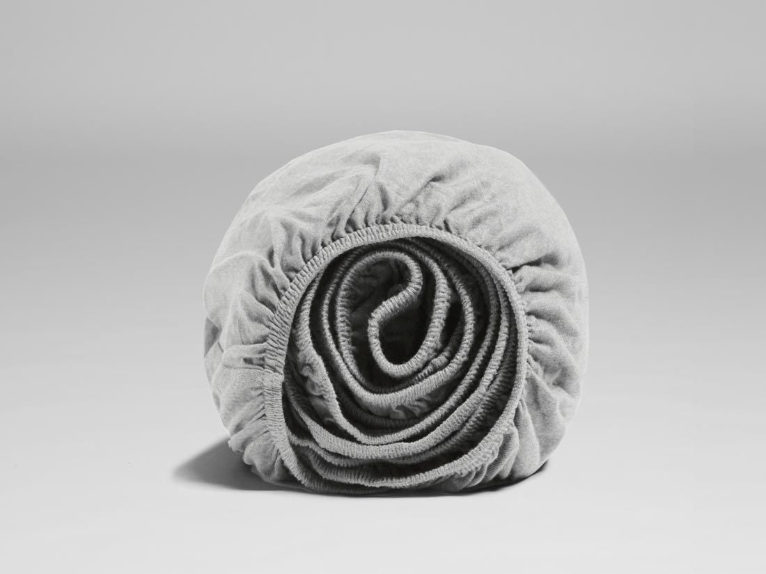 Dra-på-lakan jersey white grey