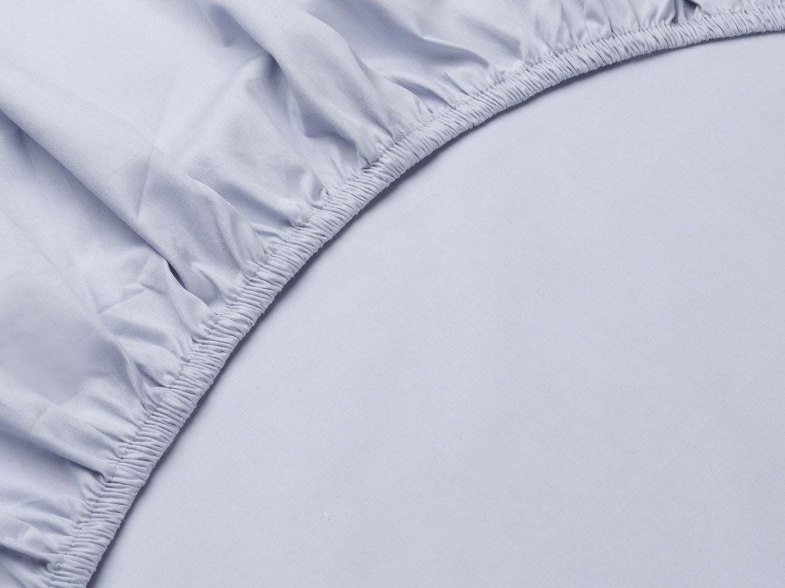 Dra på-lakan för barn percale lavender blue