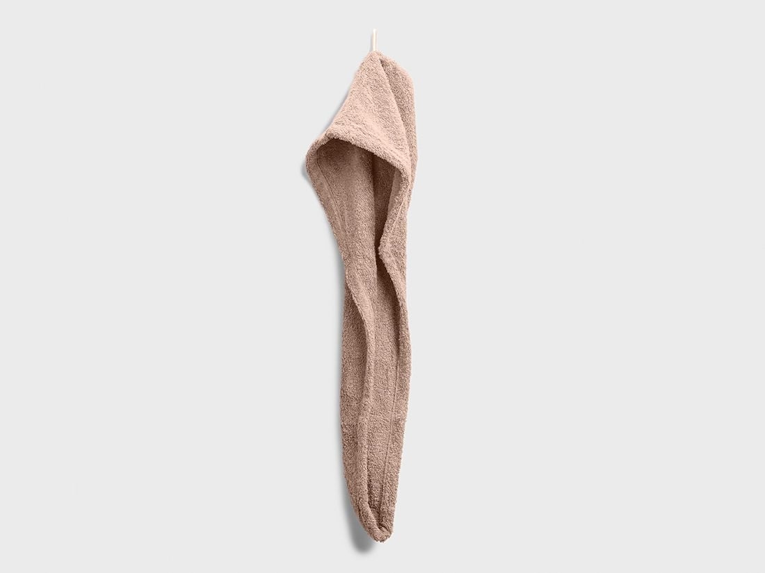Hårhandduk terry dusty rose