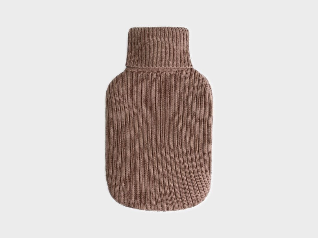Överdrag till varmvattenflaska i bomull cocoa brown 36x20
