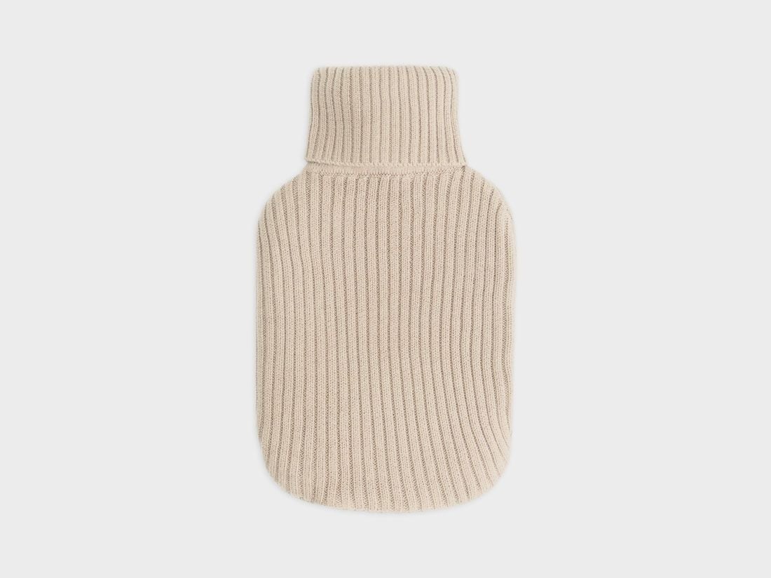 Överdrag till varmvattenflaska i bomull oat melange 36x20