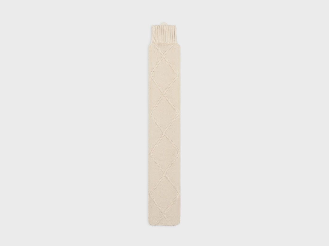 Överdrag till varmvattenflaska i bomull XL warm white 78x12