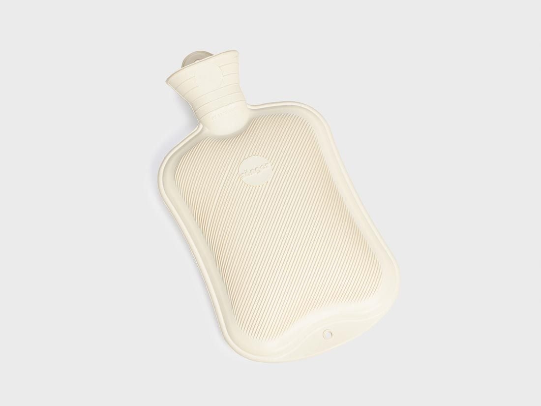 Varmvattenflaska i naturgummi warm white 2 L