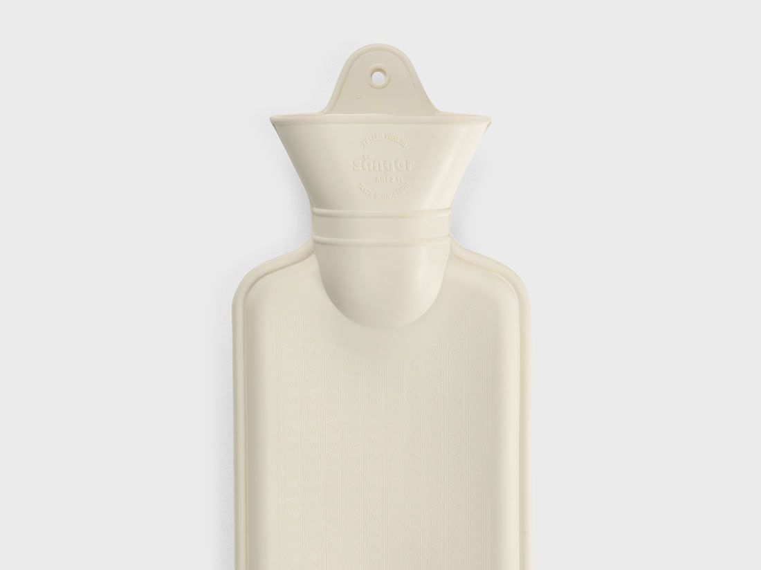 Varmvattenflaska i naturgummi warm white 2,5 L (XL)