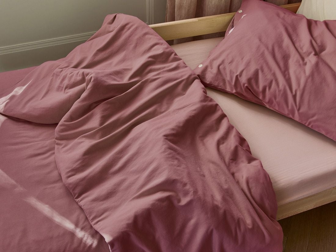 Påslakan för barn jersey evening rose