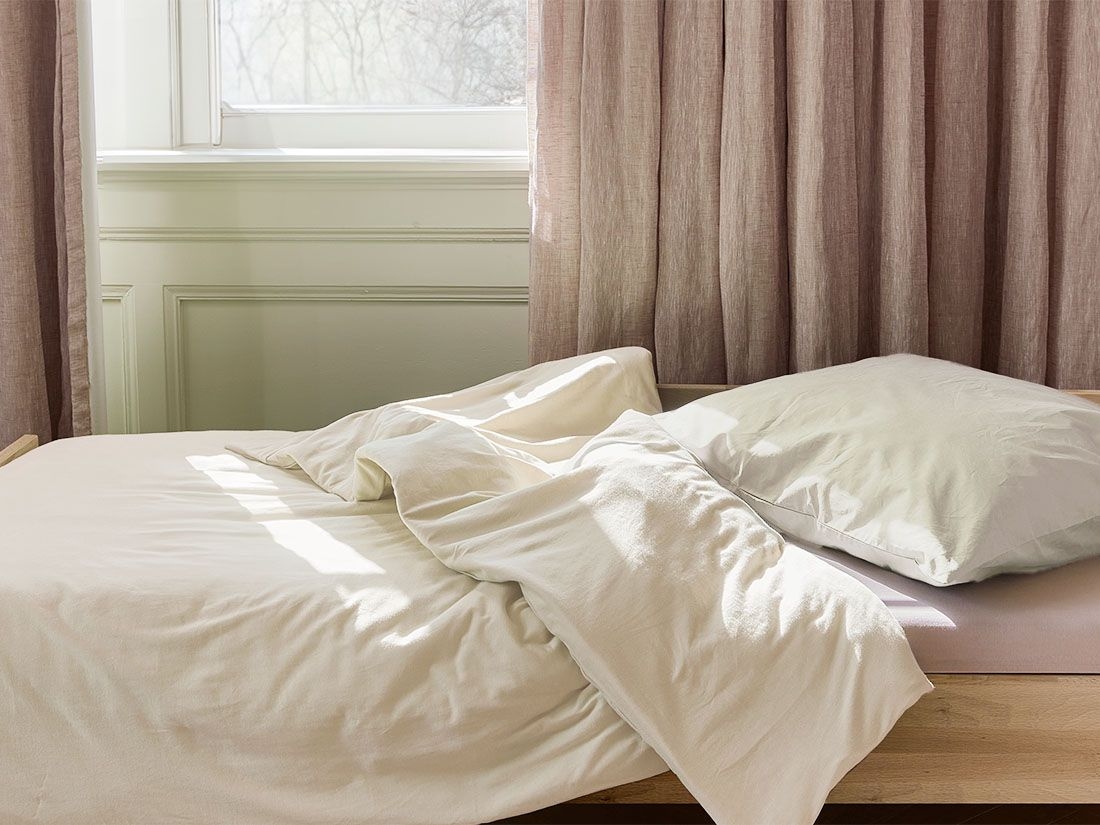 Påslakan för barn jersey sunrise white