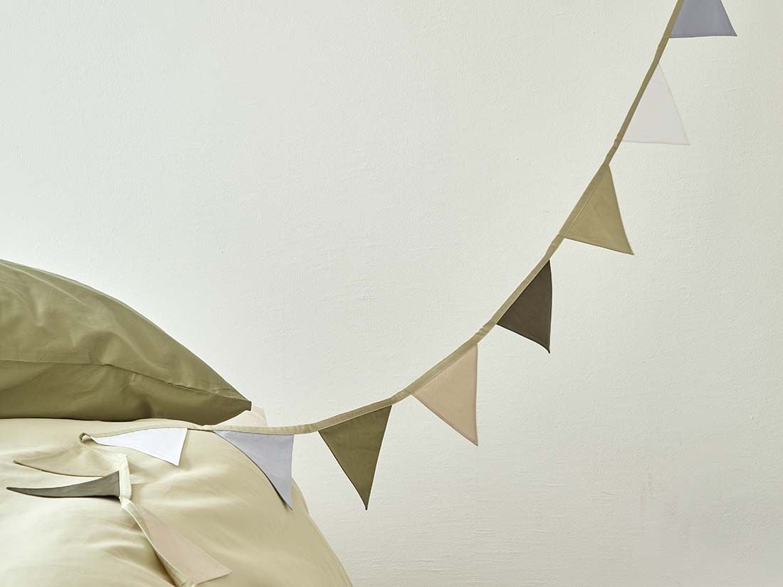 Vimpel bomull green 3.6m