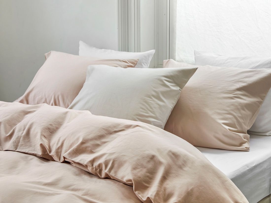 Örngott bomullssatin dusty rose