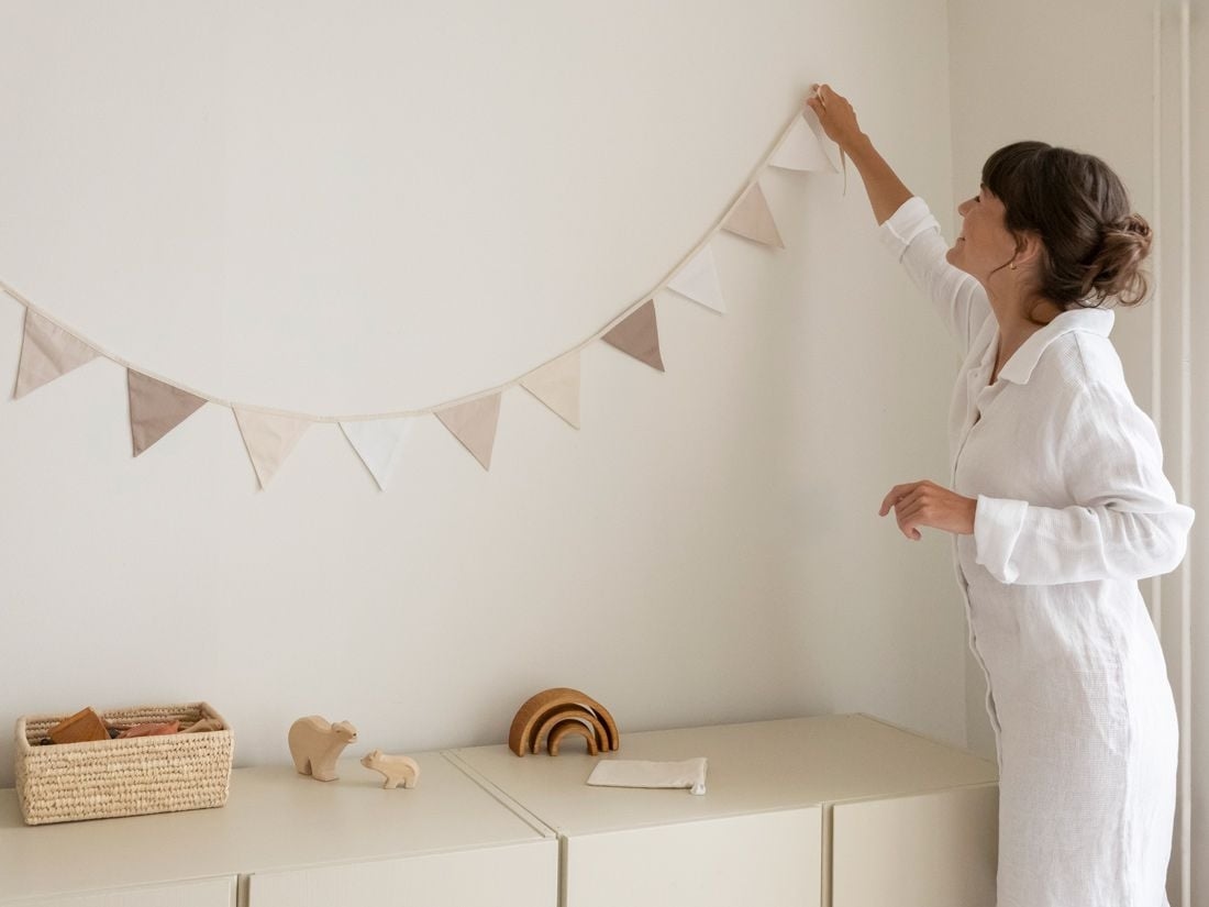 Vimpel bomull neutral 3.6m