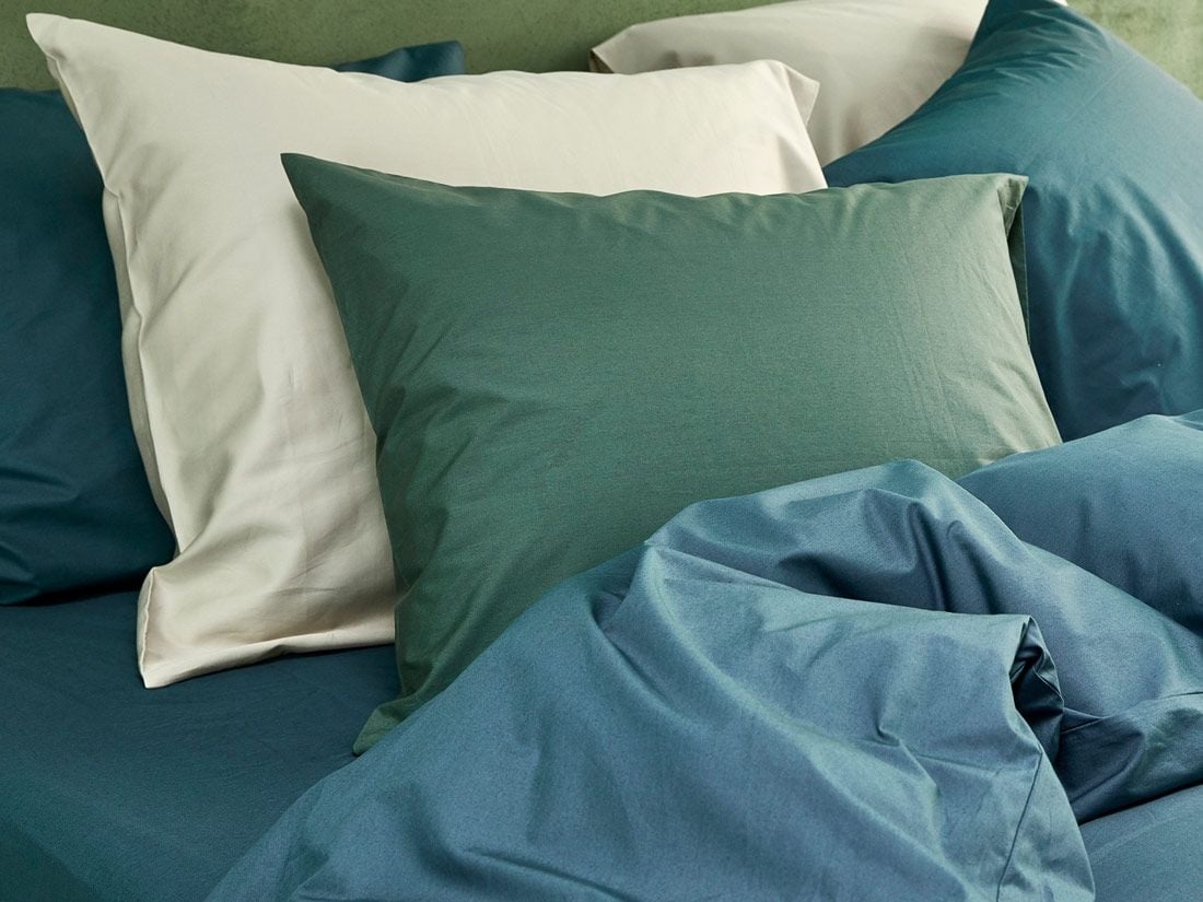 Örngott percale forest green