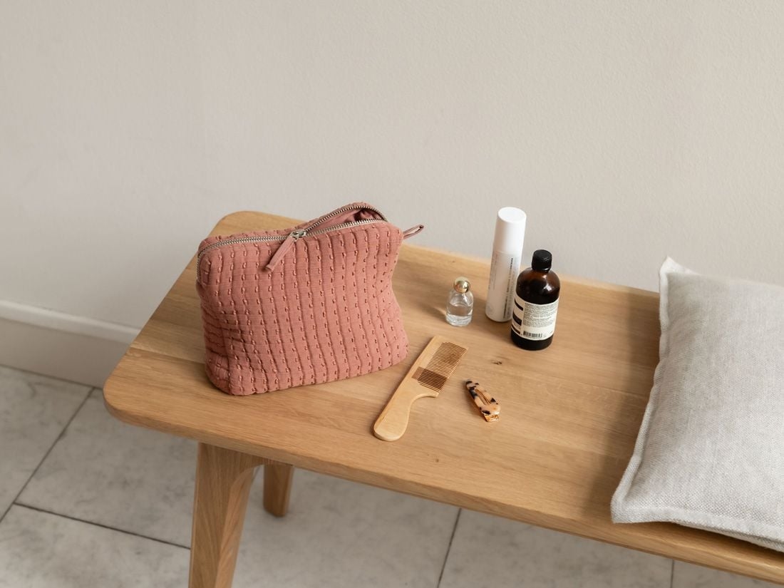 Necessär bomullsmuslin rose cloud