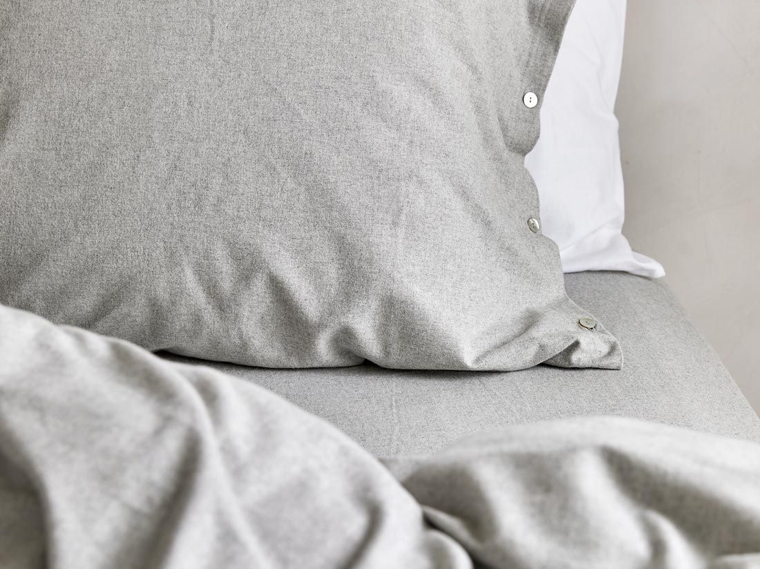 Lakan flanell light grey