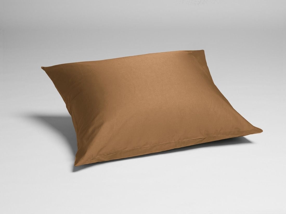 Örngott bomullssatin caramel