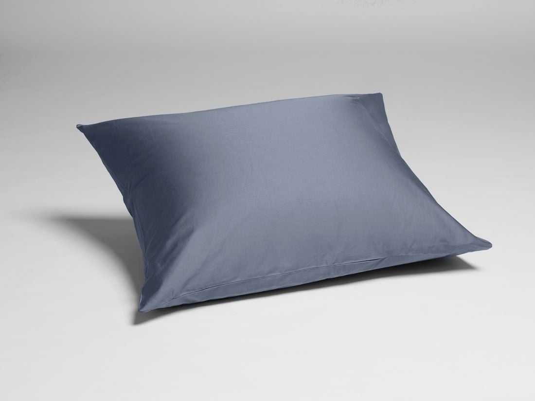 Örngott bomullssatin misty blue