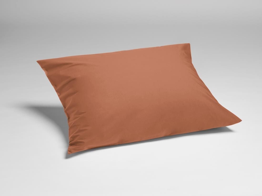 Örngott percale terracotta