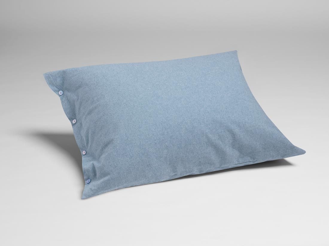 Örngott flanell light blue