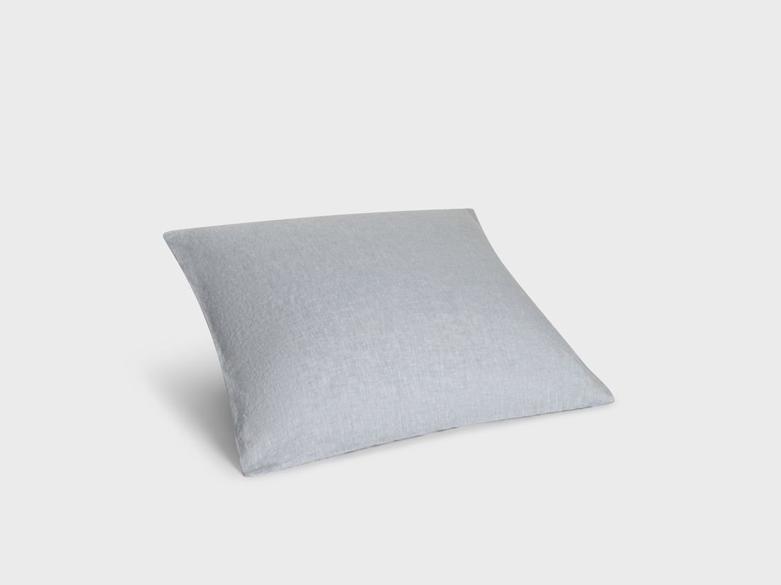 Örngott tvättat linne blue chambray