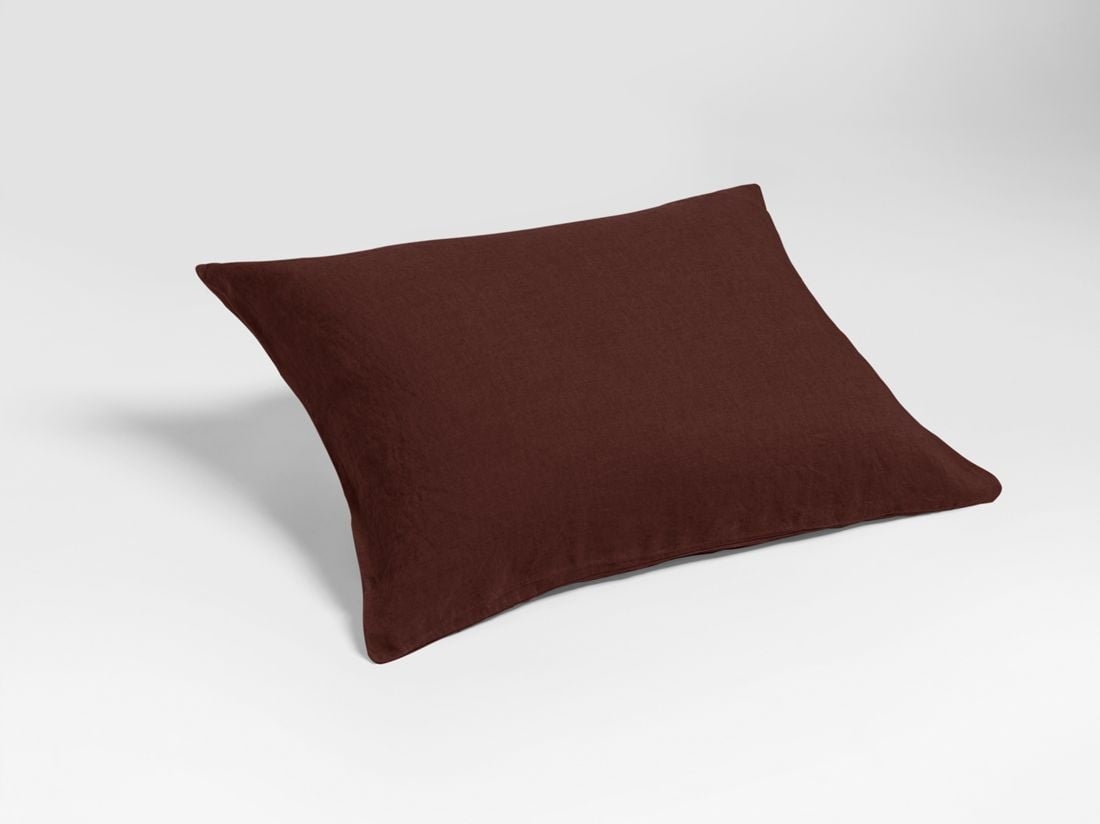 Örngott tvättat linne rosewood