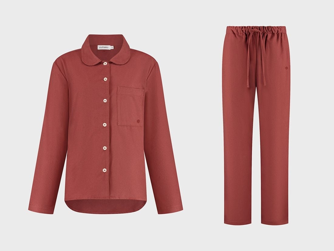 Pyjamasset dam flanell red velvet