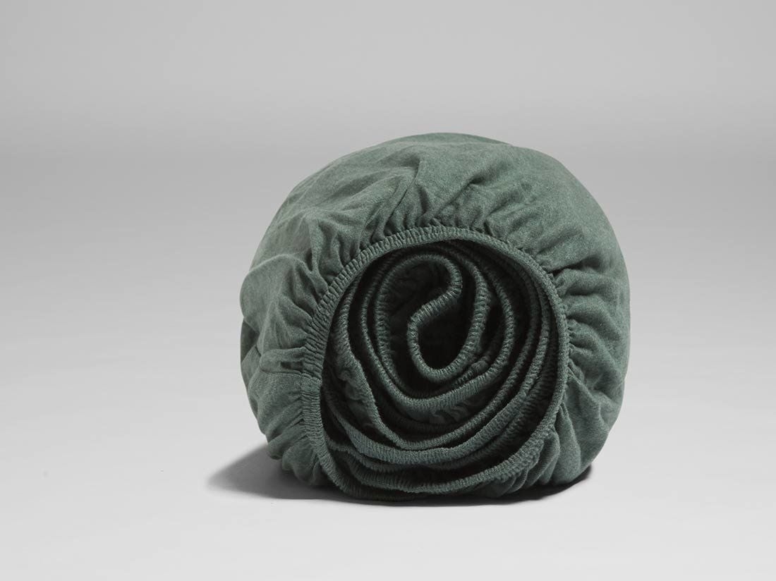 Dra-på-lakan jersey pine green