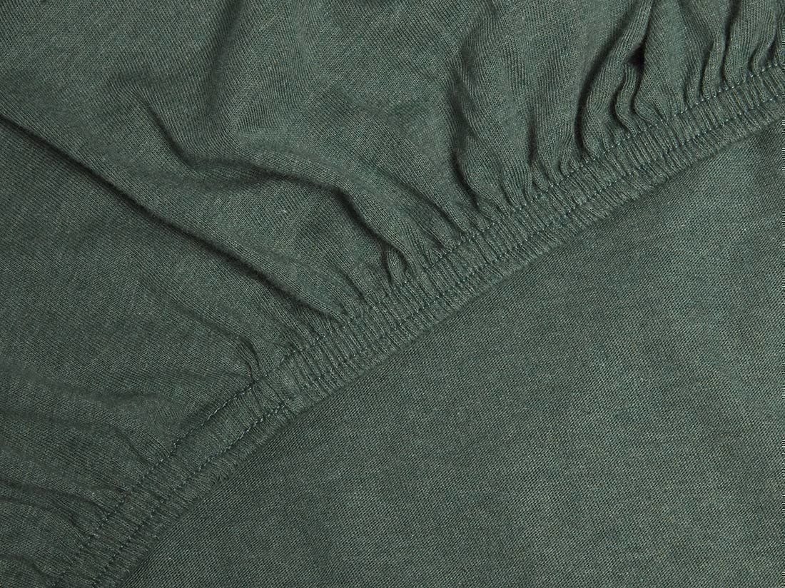 Dra-på-lakan jersey pine green