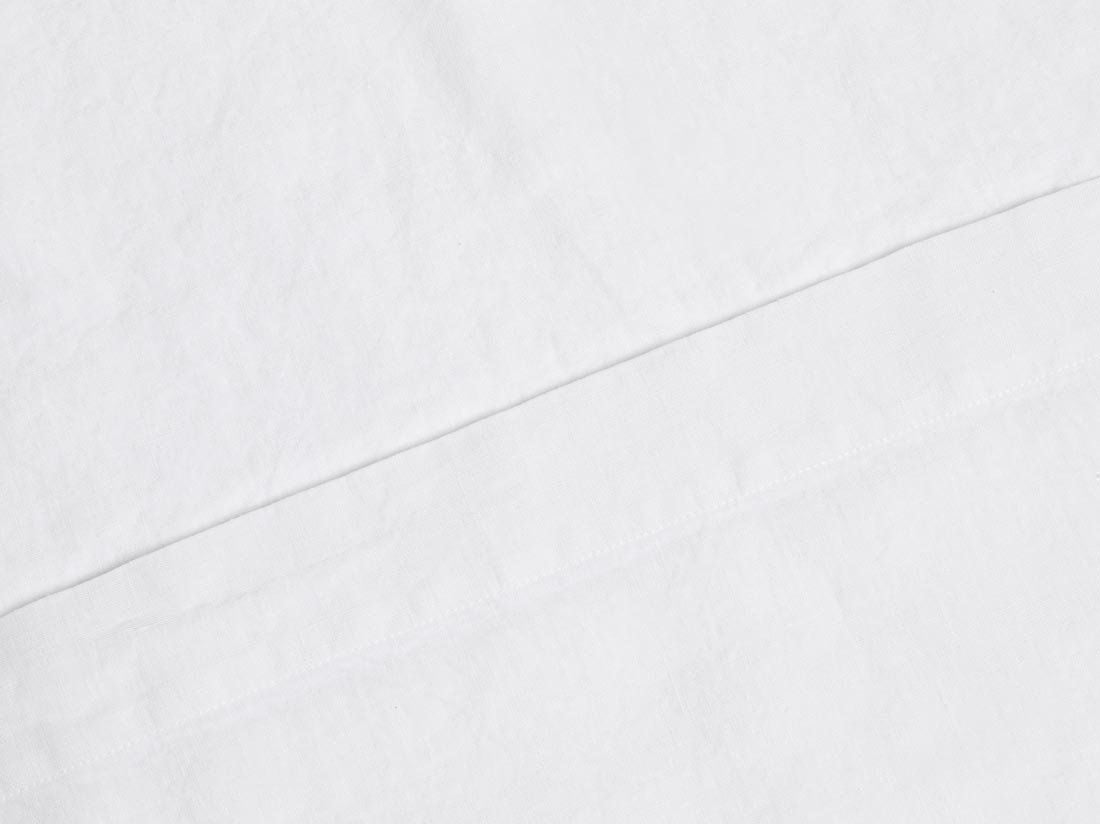 Lakan tvättat linne pure white