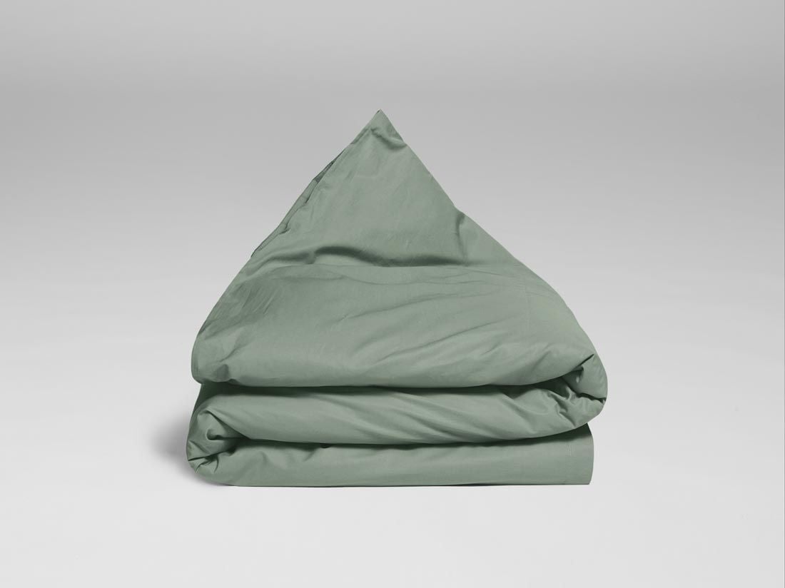 Påslakan för barn percale jade green