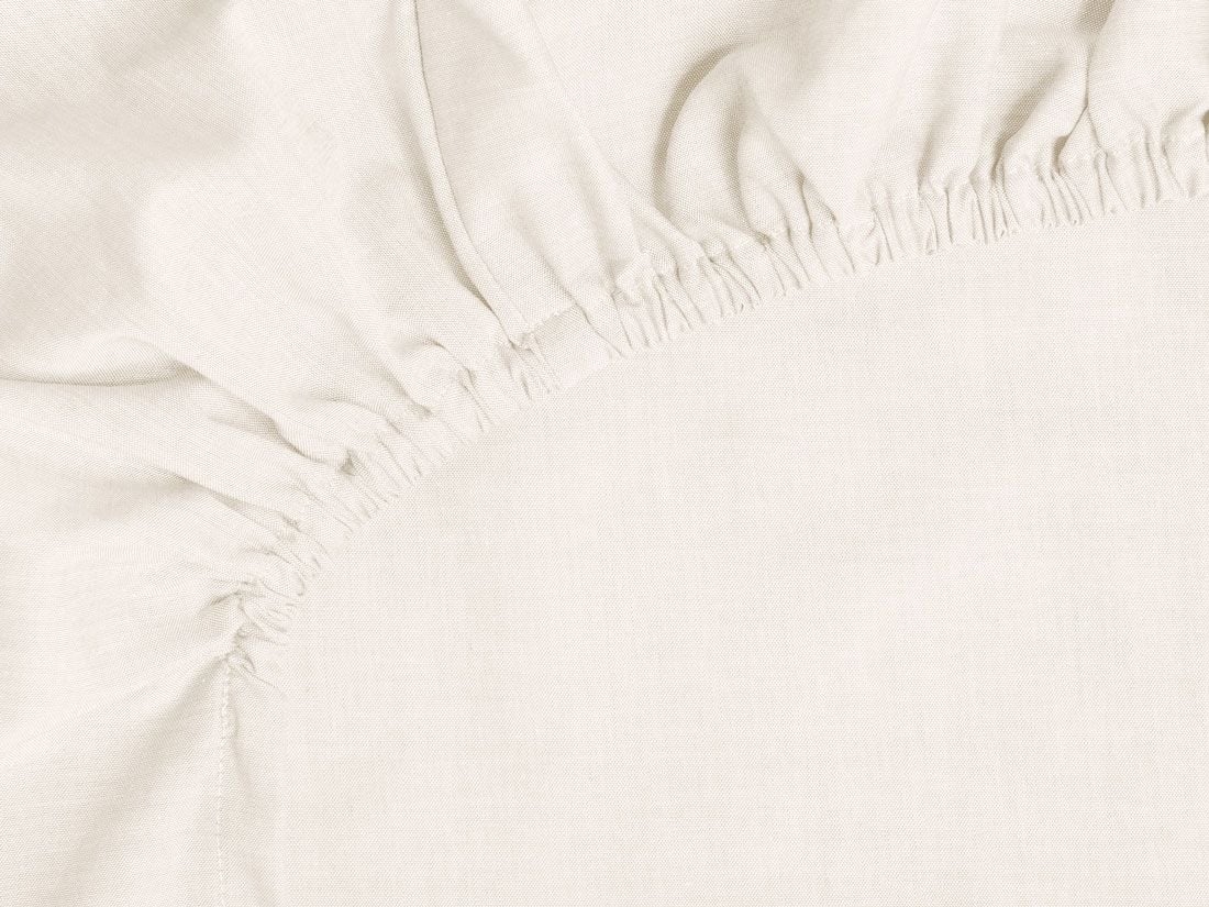 Dra-på-lakan bomull TENCEL™ latte chambray