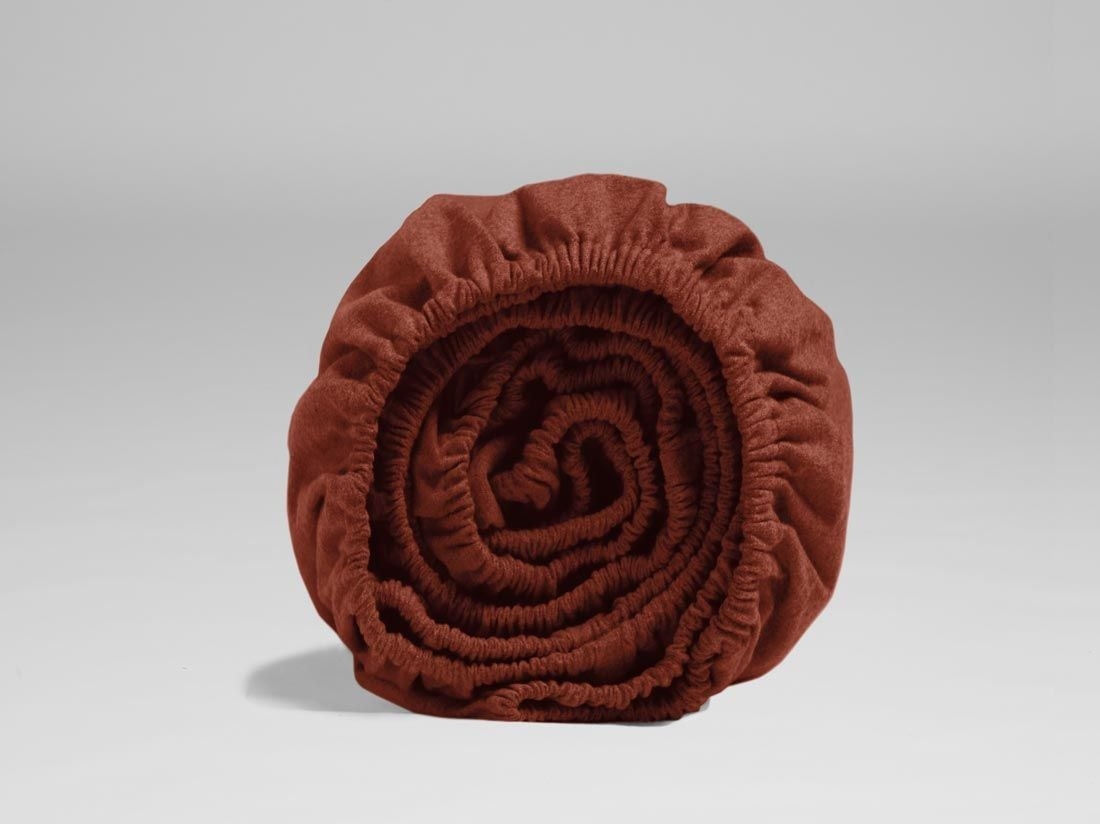 Dra-på-lakan flanell red velvet