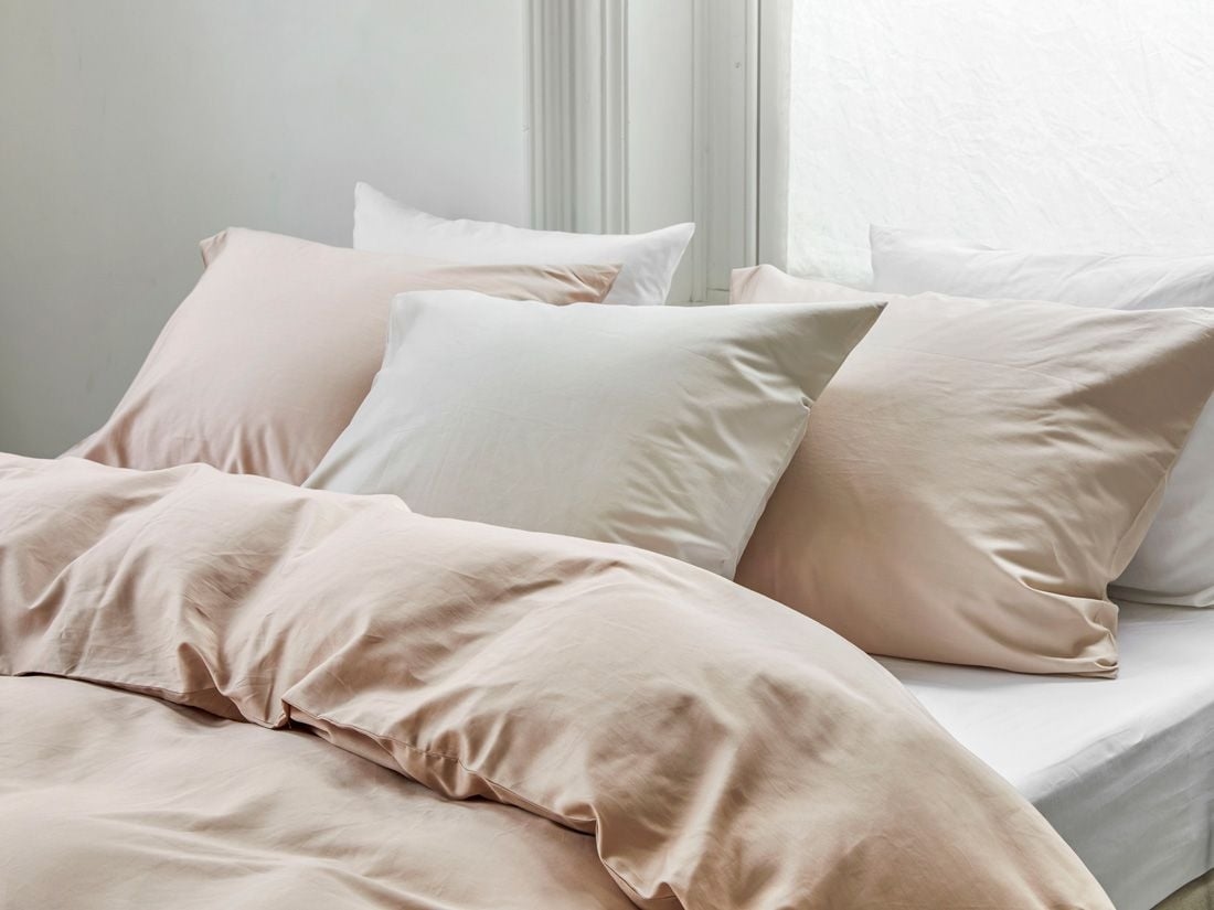 Örngott bomullssatin dusty rose