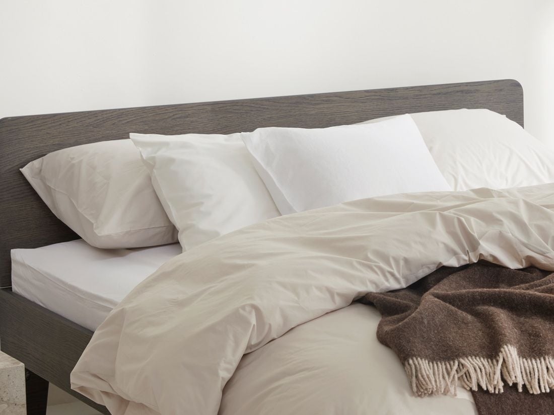 Örngott percale white sand