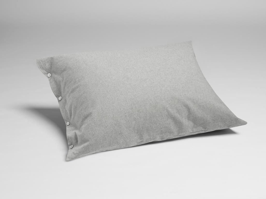 Örngott flanell light grey