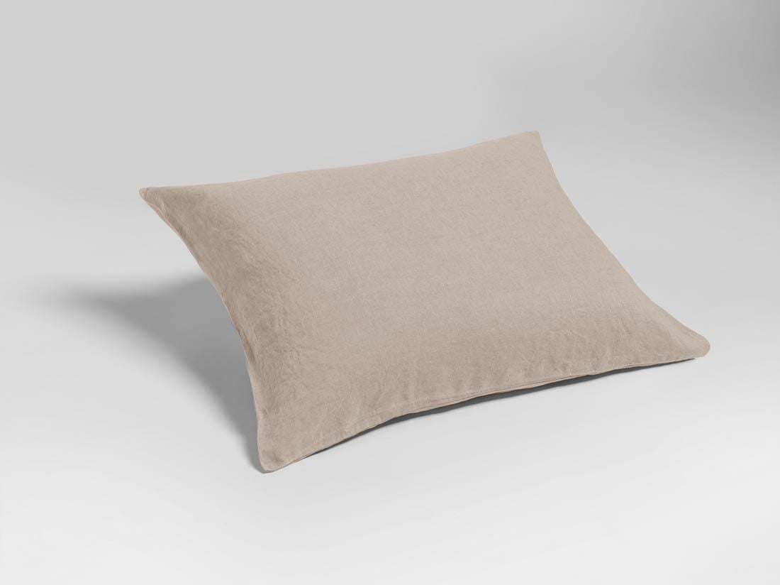 Örngott tvättat linne dusty rose