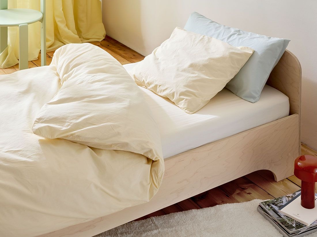 Påslakan för barn bomullspercale butter glow