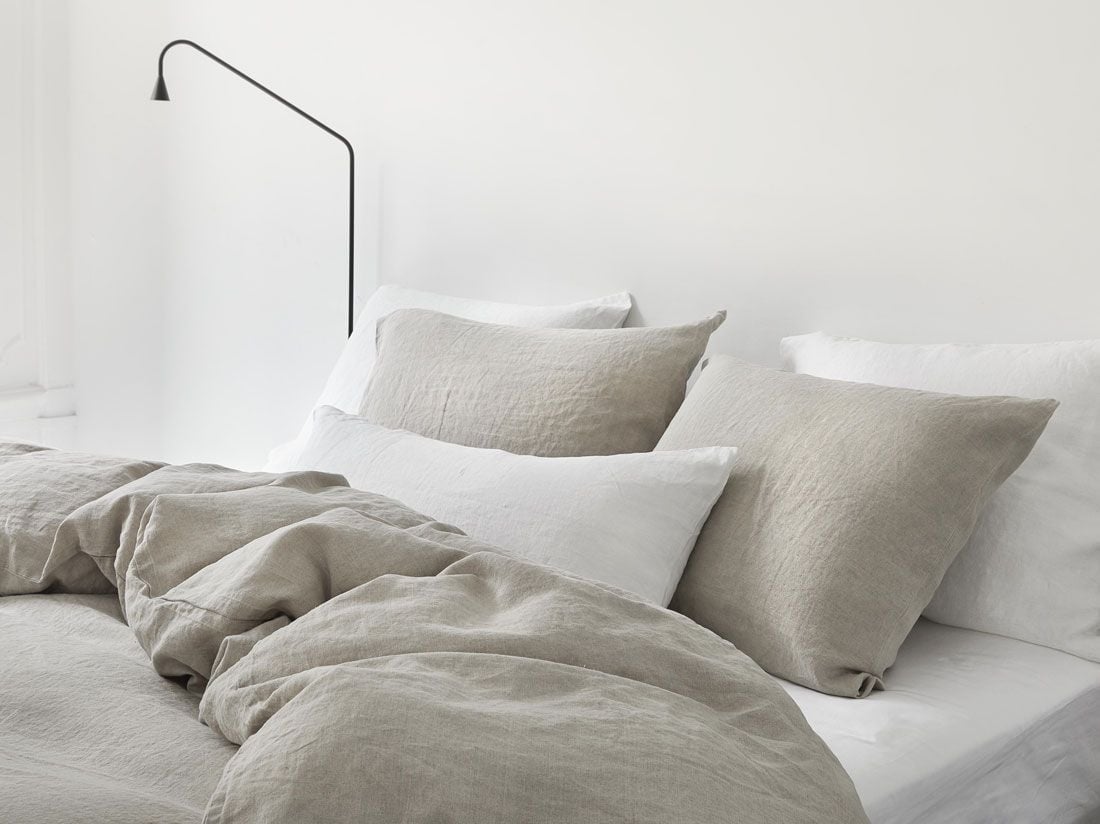 Örngott tvättat linne natural